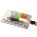 Slim Credit Card USB Flash Drive with Full Color Printing for Freesample